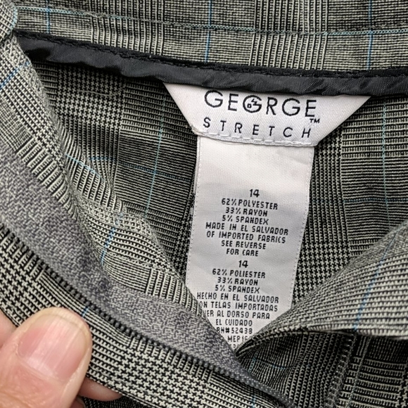 George plaid and houndstooth ankle pants 14 - Picture 3 of 3